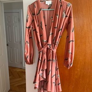 Lost and Wander Wrap dress size S.